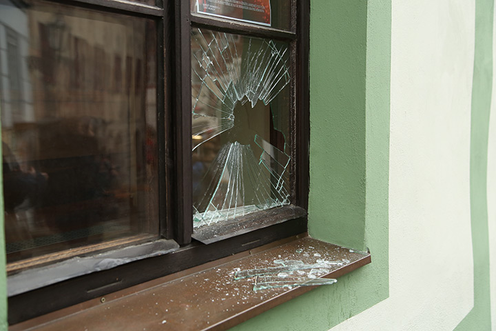 A2B Glass are able to board up broken windows while they are being repaired in Burton On Trent.
